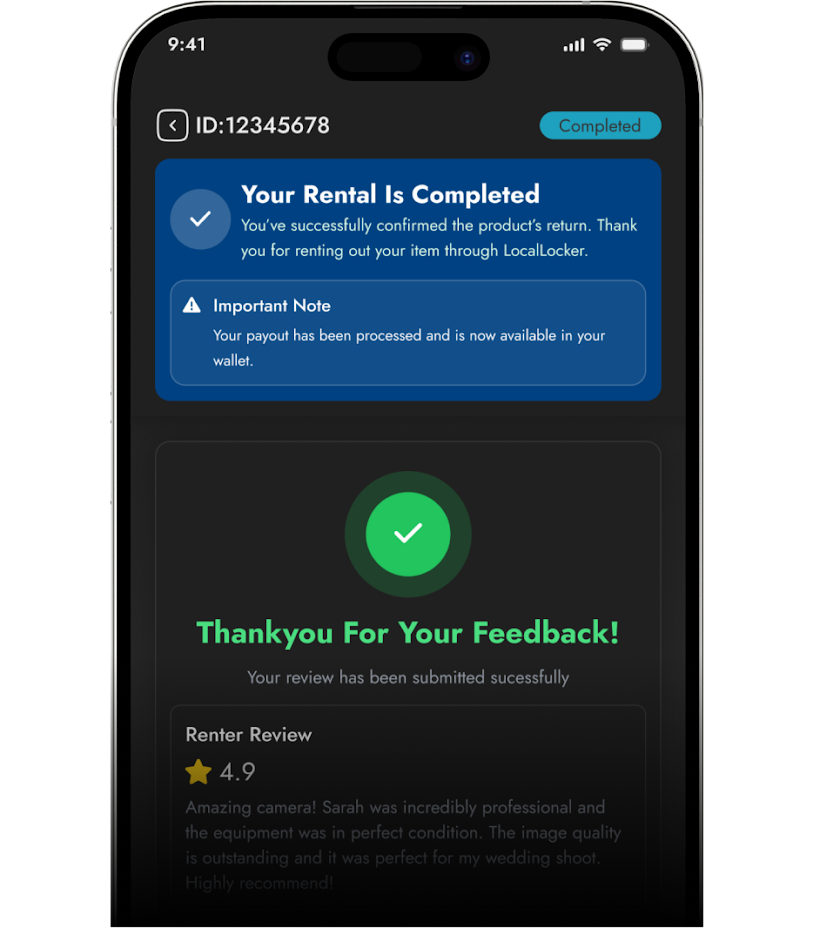 Local Locker app — Approve, hand over, done
