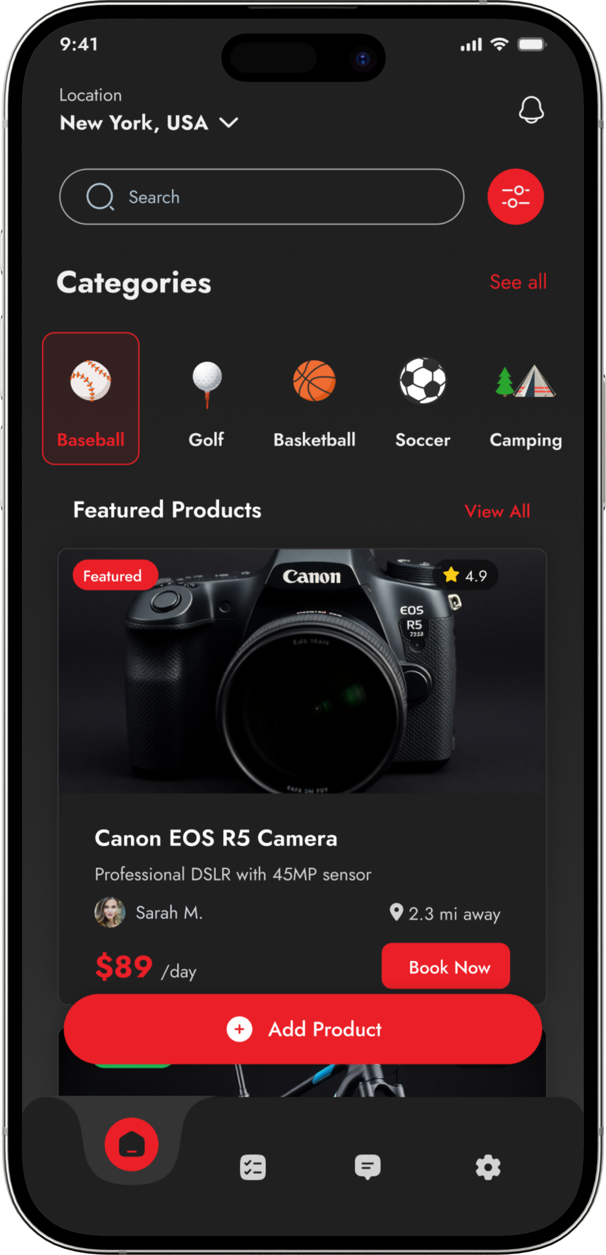 Discover What You Need screen