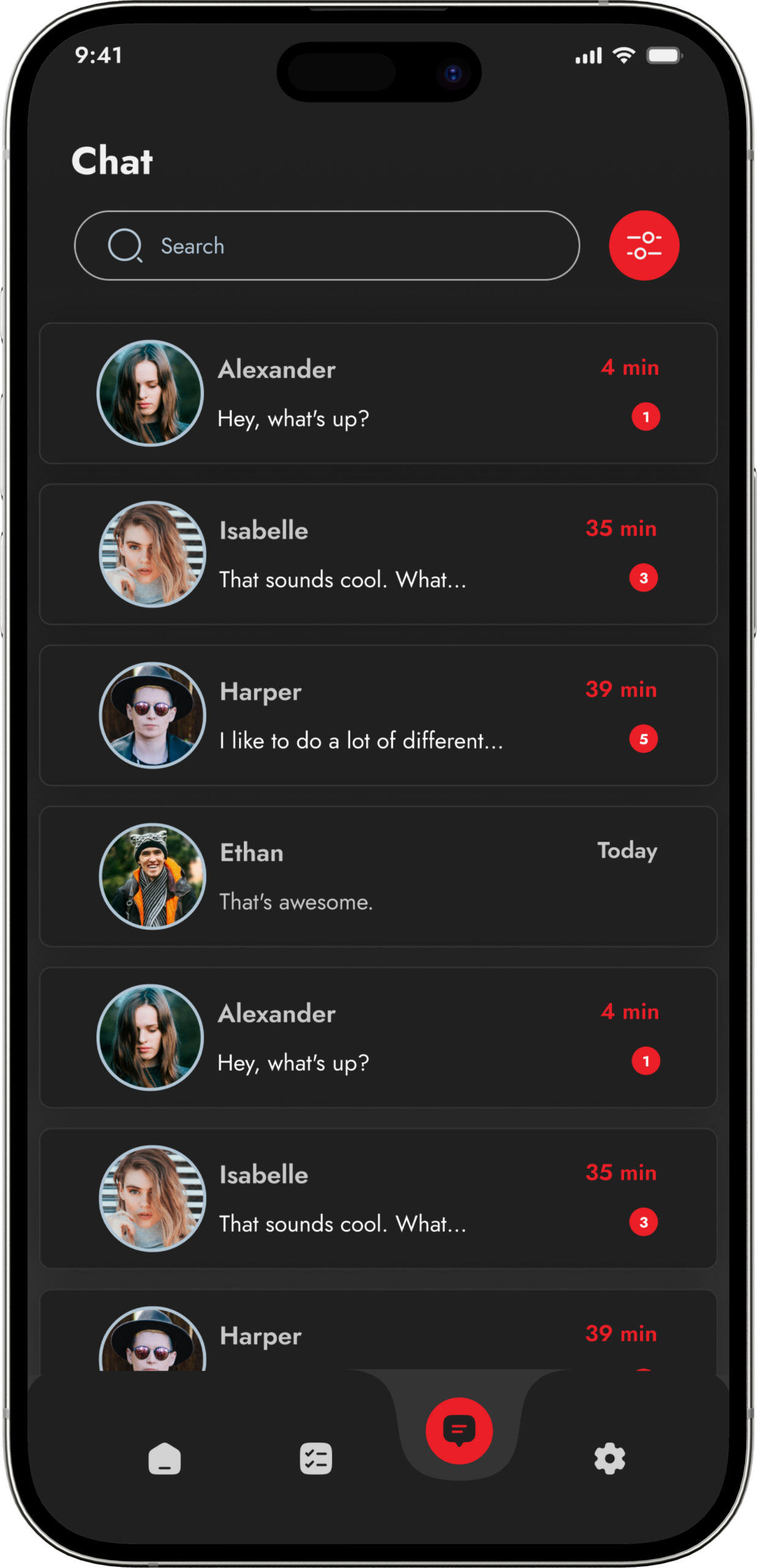 Connect with Verified Users screen